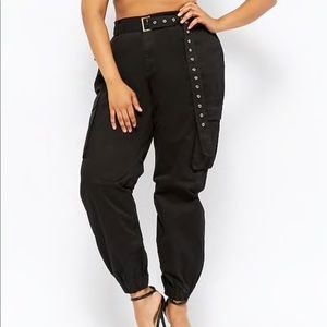 Belted Cargo Joggers